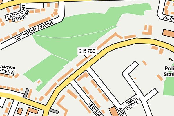 G15 7BE map - OS OpenMap – Local (Ordnance Survey)