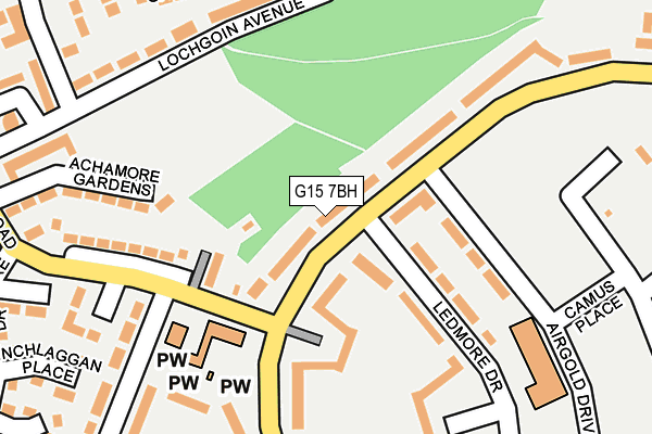 G15 7BH map - OS OpenMap – Local (Ordnance Survey)