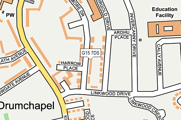 G15 7DS map - OS OpenMap – Local (Ordnance Survey)