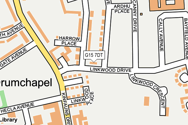 G15 7DT map - OS OpenMap – Local (Ordnance Survey)