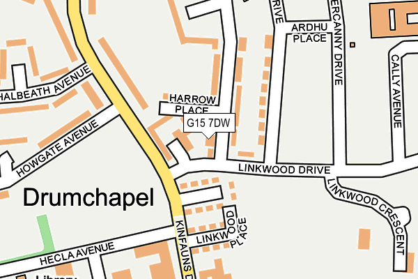 G15 7DW map - OS OpenMap – Local (Ordnance Survey)