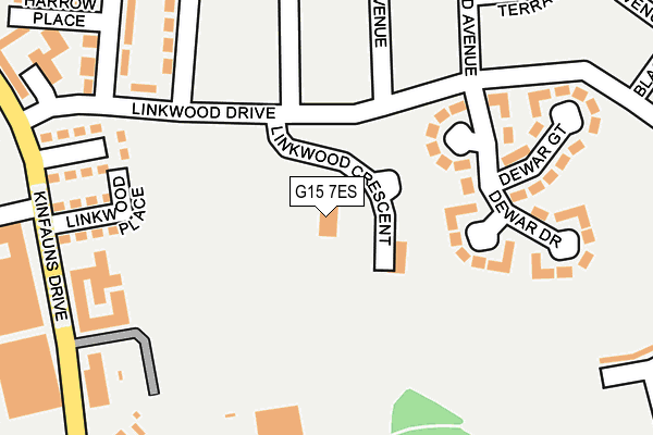 G15 7ES map - OS OpenMap – Local (Ordnance Survey)