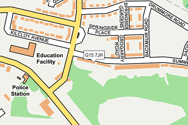 G15 7JH map - OS OpenMap – Local (Ordnance Survey)