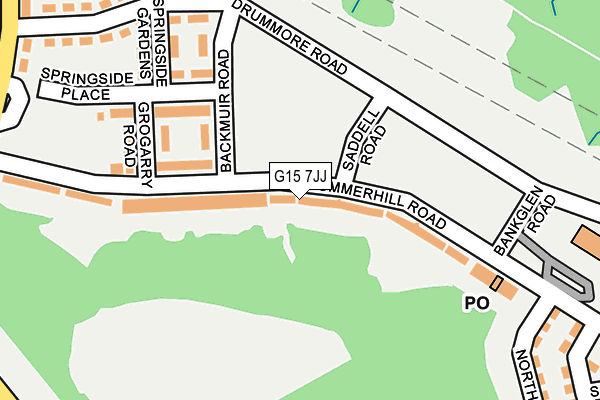 G15 7JJ map - OS OpenMap – Local (Ordnance Survey)