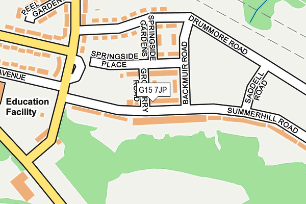G15 7JP map - OS OpenMap – Local (Ordnance Survey)