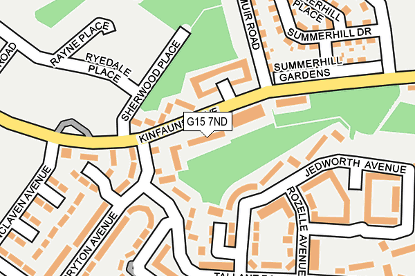 G15 7ND map - OS OpenMap – Local (Ordnance Survey)