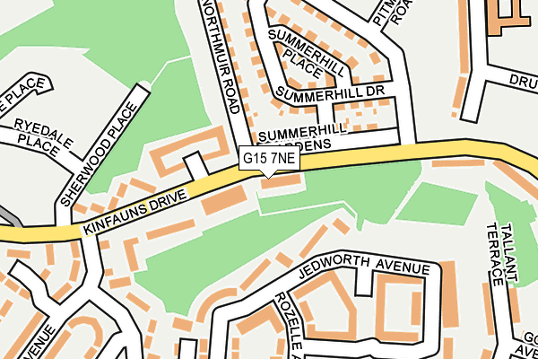 G15 7NE map - OS OpenMap – Local (Ordnance Survey)