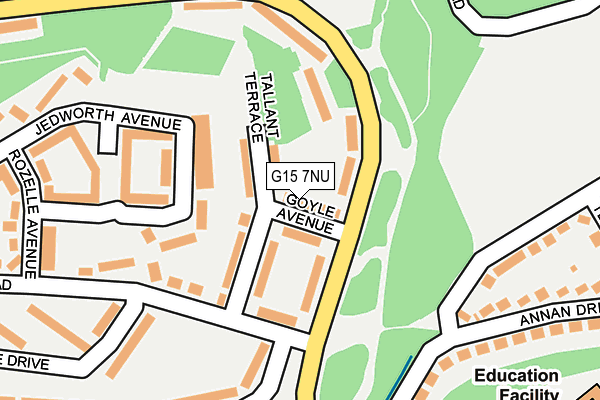 G15 7NU map - OS OpenMap – Local (Ordnance Survey)