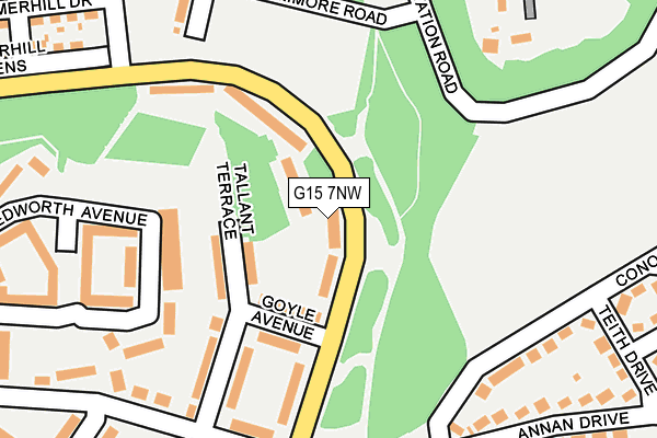 G15 7NW map - OS OpenMap – Local (Ordnance Survey)