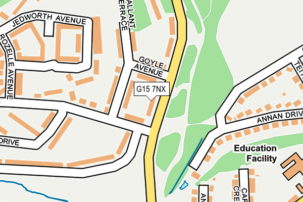 G15 7NX map - OS OpenMap – Local (Ordnance Survey)