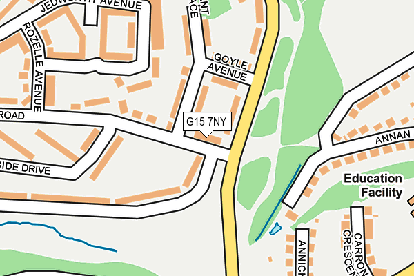 G15 7NY map - OS OpenMap – Local (Ordnance Survey)