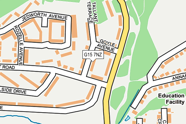 G15 7NZ map - OS OpenMap – Local (Ordnance Survey)