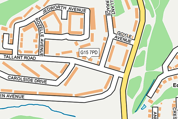 G15 7PD map - OS OpenMap – Local (Ordnance Survey)
