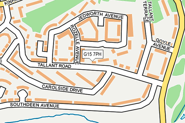 G15 7PH map - OS OpenMap – Local (Ordnance Survey)