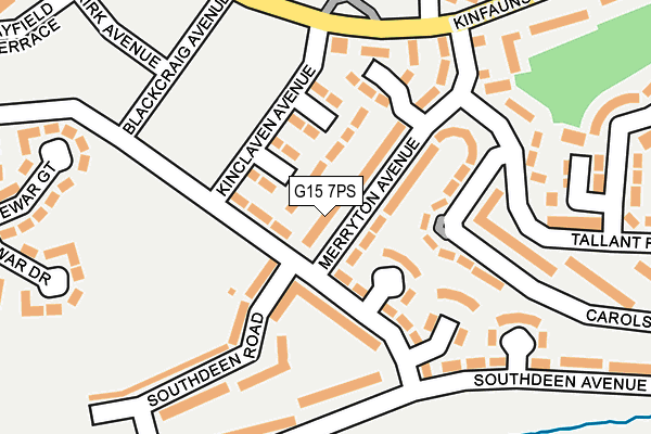G15 7PS map - OS OpenMap – Local (Ordnance Survey)