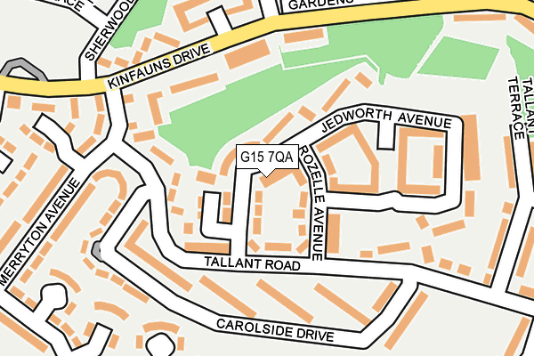 G15 7QA map - OS OpenMap – Local (Ordnance Survey)