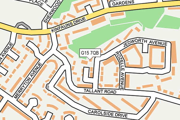 G15 7QB map - OS OpenMap – Local (Ordnance Survey)