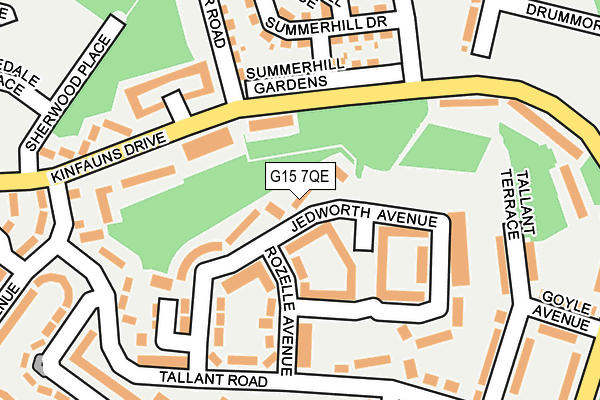 G15 7QE map - OS OpenMap – Local (Ordnance Survey)