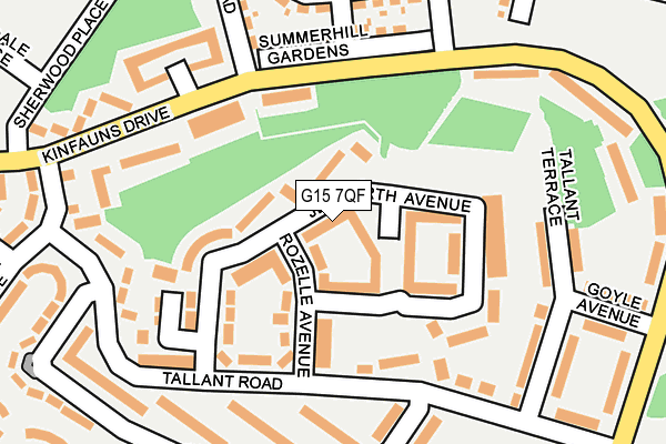 G15 7QF map - OS OpenMap – Local (Ordnance Survey)