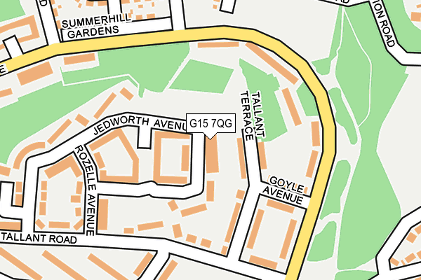 G15 7QG map - OS OpenMap – Local (Ordnance Survey)