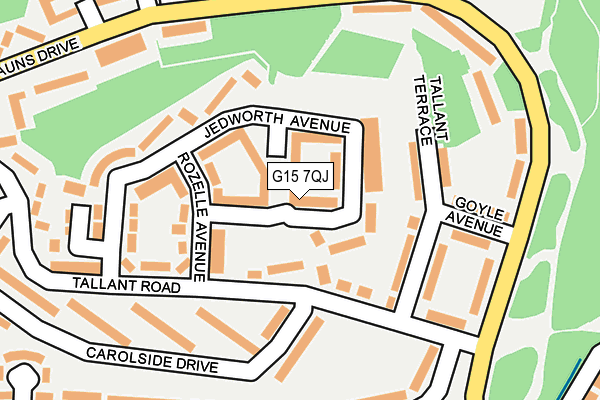 G15 7QJ map - OS OpenMap – Local (Ordnance Survey)
