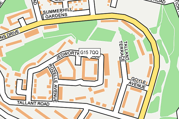 G15 7QQ map - OS OpenMap – Local (Ordnance Survey)