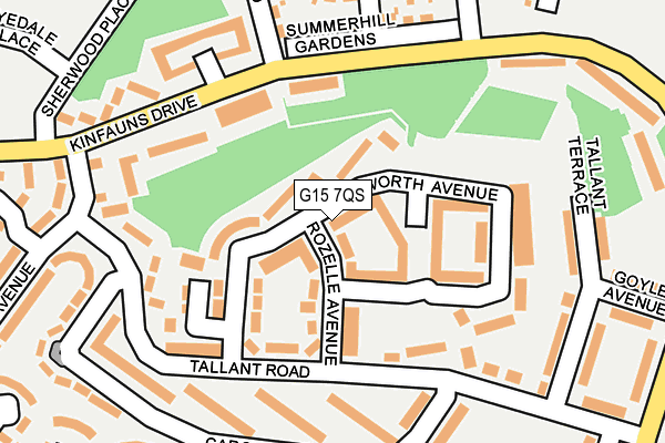 G15 7QS map - OS OpenMap – Local (Ordnance Survey)