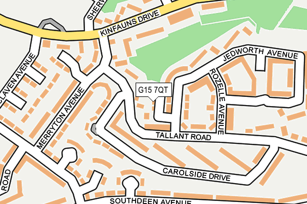 G15 7QT map - OS OpenMap – Local (Ordnance Survey)