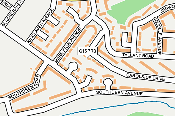 G15 7RB map - OS OpenMap – Local (Ordnance Survey)
