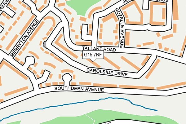 G15 7RF map - OS OpenMap – Local (Ordnance Survey)