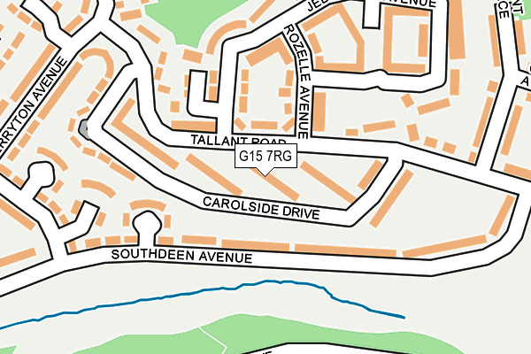 G15 7RG map - OS OpenMap – Local (Ordnance Survey)