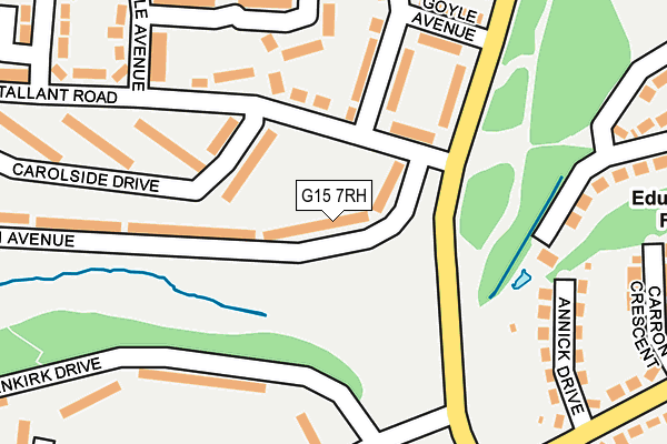 G15 7RH map - OS OpenMap – Local (Ordnance Survey)