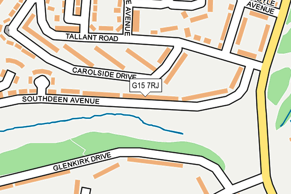 G15 7RJ map - OS OpenMap – Local (Ordnance Survey)