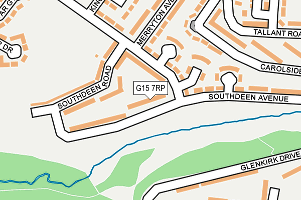 G15 7RP map - OS OpenMap – Local (Ordnance Survey)
