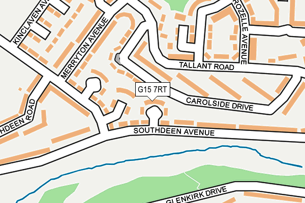 G15 7RT map - OS OpenMap – Local (Ordnance Survey)