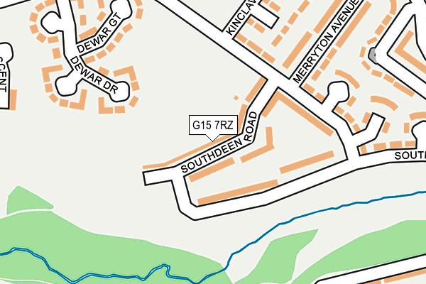 G15 7RZ map - OS OpenMap – Local (Ordnance Survey)