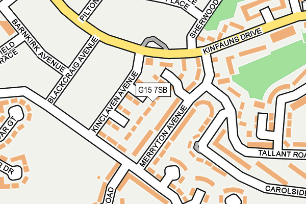 G15 7SB map - OS OpenMap – Local (Ordnance Survey)