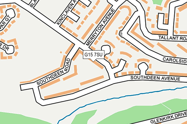 G15 7SU map - OS OpenMap – Local (Ordnance Survey)
