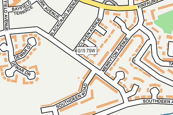 G15 7SW map - OS OpenMap – Local (Ordnance Survey)