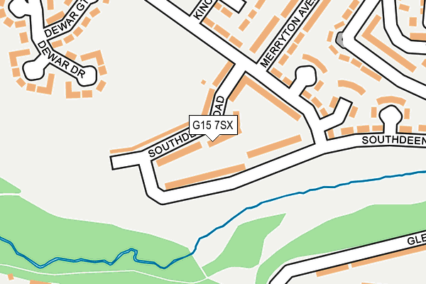 G15 7SX map - OS OpenMap – Local (Ordnance Survey)