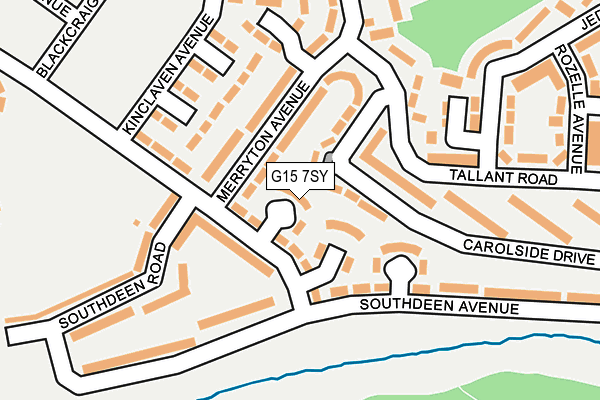 G15 7SY map - OS OpenMap – Local (Ordnance Survey)