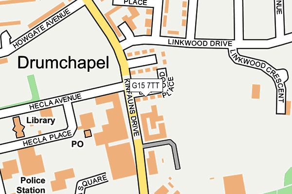 G15 7TT map - OS OpenMap – Local (Ordnance Survey)
