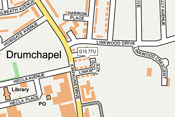 G15 7TU map - OS OpenMap – Local (Ordnance Survey)