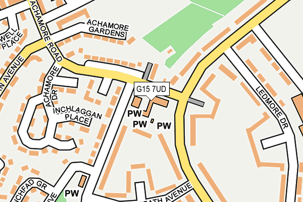 G15 7UD map - OS OpenMap – Local (Ordnance Survey)