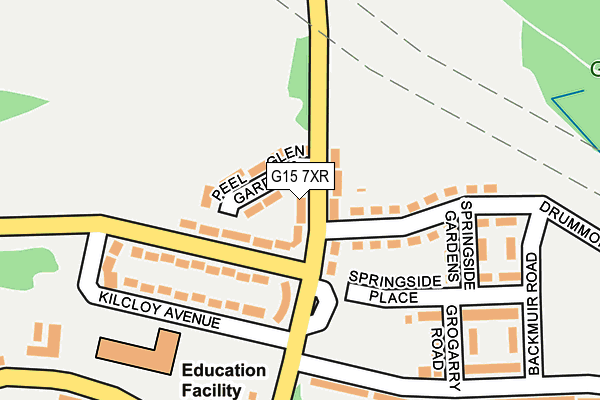 G15 7XR map - OS OpenMap – Local (Ordnance Survey)