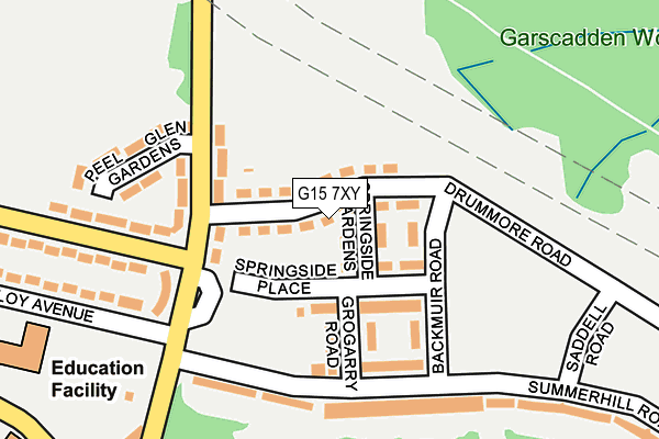 G15 7XY map - OS OpenMap – Local (Ordnance Survey)