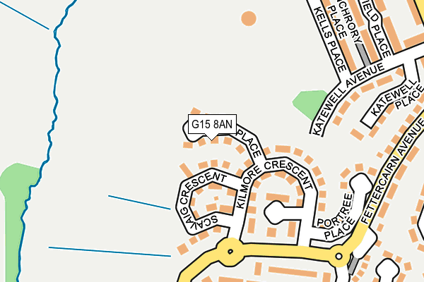 G15 8AN map - OS OpenMap – Local (Ordnance Survey)