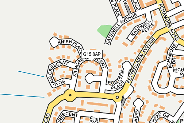 G15 8AP map - OS OpenMap – Local (Ordnance Survey)