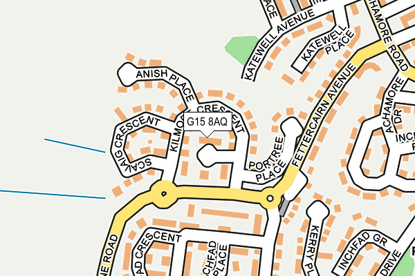 G15 8AQ map - OS OpenMap – Local (Ordnance Survey)