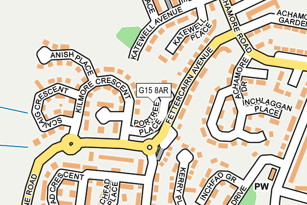 G15 8AR map - OS OpenMap – Local (Ordnance Survey)
